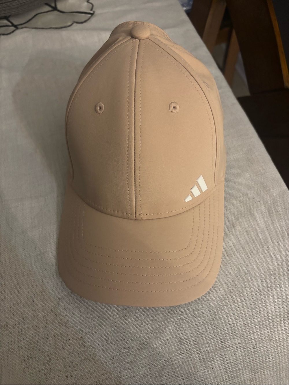 adidas Beige/Tan Men's Baseball Cap with Logo